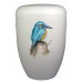Hand Painted Biodegradable Cremation Ashes Funeral Urn / Casket - Kingfisher Bird